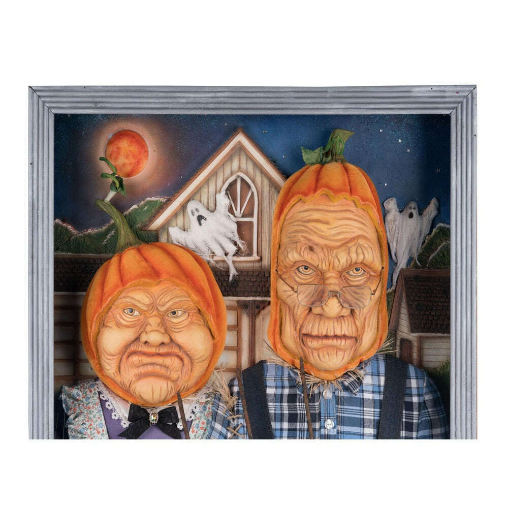 American Gothic Pumpkin Wall Piece by Katherine&