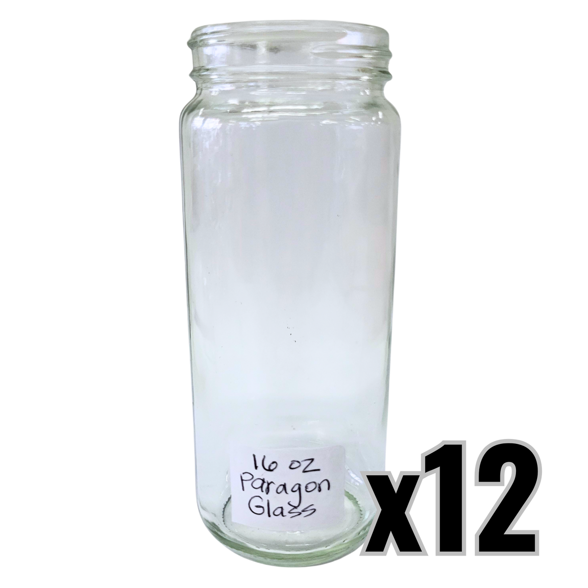 16 oz (12 fl oz) Glass Paragon Jars