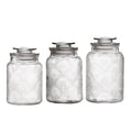 Canister Set 3-Piece Glass Jars