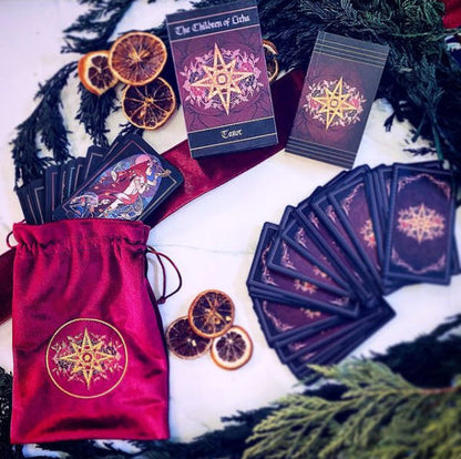 Children of Litha tarot card deck &amp; book set- BLACK EDITION