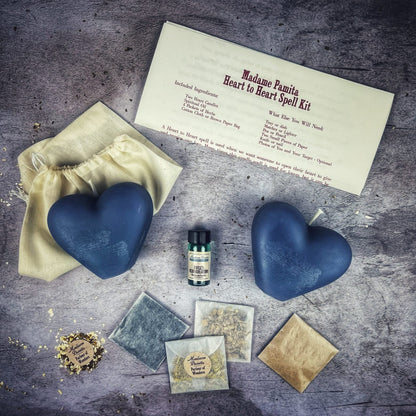 Heart to Heart Candle Spell Kit - Love Connection &amp; Reconciliation Magic