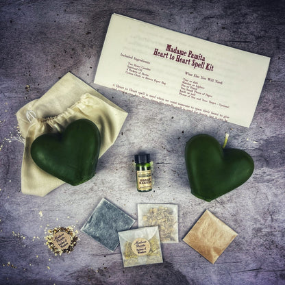 Heart to Heart Candle Spell Kit - Love Connection &amp; Reconciliation Magic