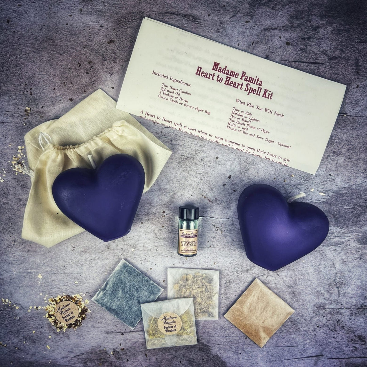 Heart to Heart Candle Spell Kit - Love Connection &amp; Reconciliation Magic