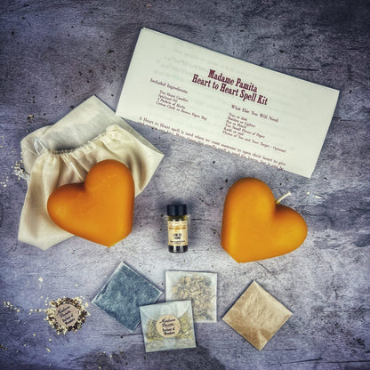 Heart to Heart Candle Spell Kit - Love Connection &amp; Reconciliation Magic