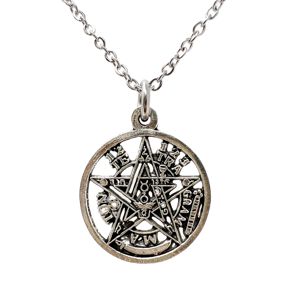 Tetragrammaton Amulet Necklace Occult Protection Symbol Jewelry