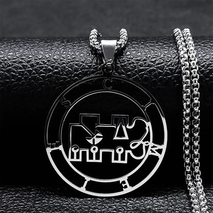 Astaroth Sigil Goetia Stainless Steel Necklace | Solomon Demon Seal Pendant Jewelry