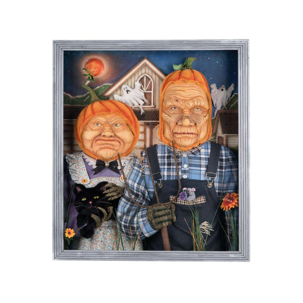 American Gothic Pumpkin Wall Piece by Katherine's Collection