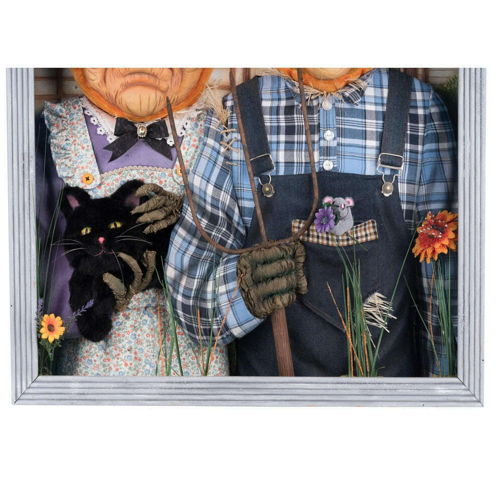American Gothic Pumpkin Wall Piece by Katherine&