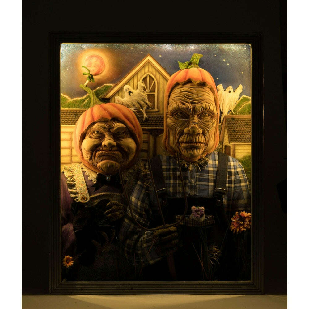 American Gothic Pumpkin Wall Piece by Katherine&