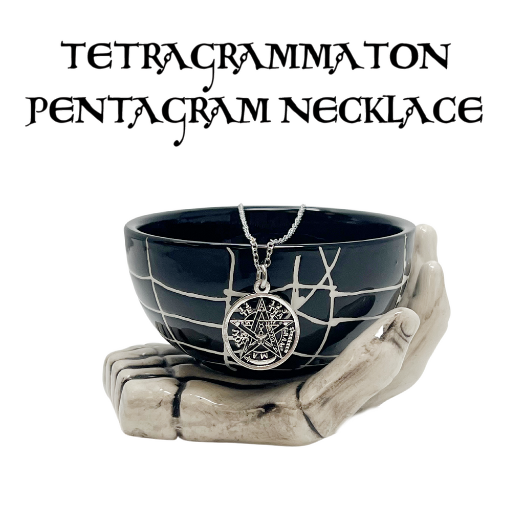 Tetragrammaton Amulet Necklace Occult Protection Symbol Jewelry