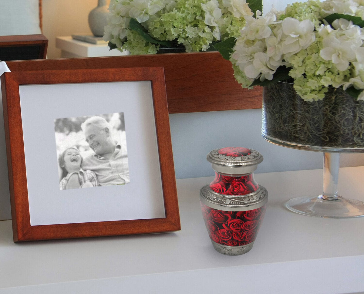Crimson Rose Extra Large Urn or Companion Urn – Extra Large Urns for Human Ashes | XL Urn &amp; XXL Urn