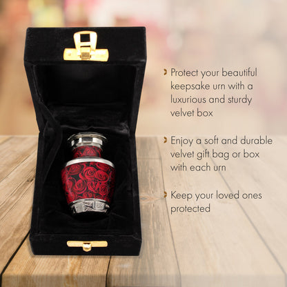 Crimson Rose Extra Large Urn or Companion Urn – Extra Large Urns for Human Ashes | XL Urn &amp; XXL Urn