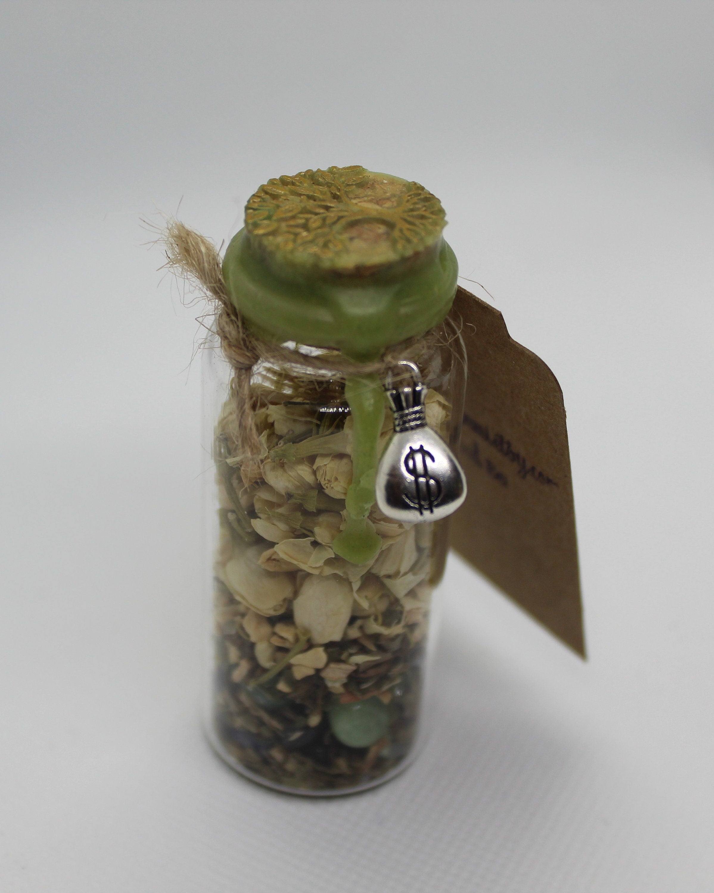 Get That Green Money Wealth Spell Jar Witch Witchy Witchcraft Wicca Wiccan Pagan Metaphysical