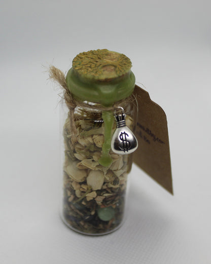 Get That Green Money Wealth Spell Jar Witch Witchy Witchcraft Wicca Wiccan Pagan Metaphysical