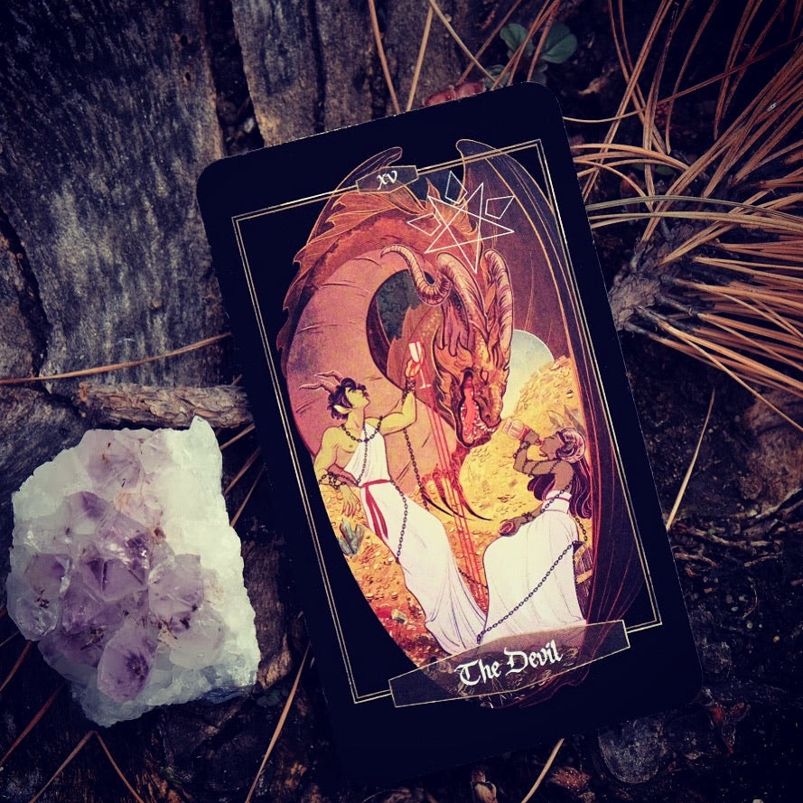 Children of Litha tarot card deck & book set- BLACK EDITION