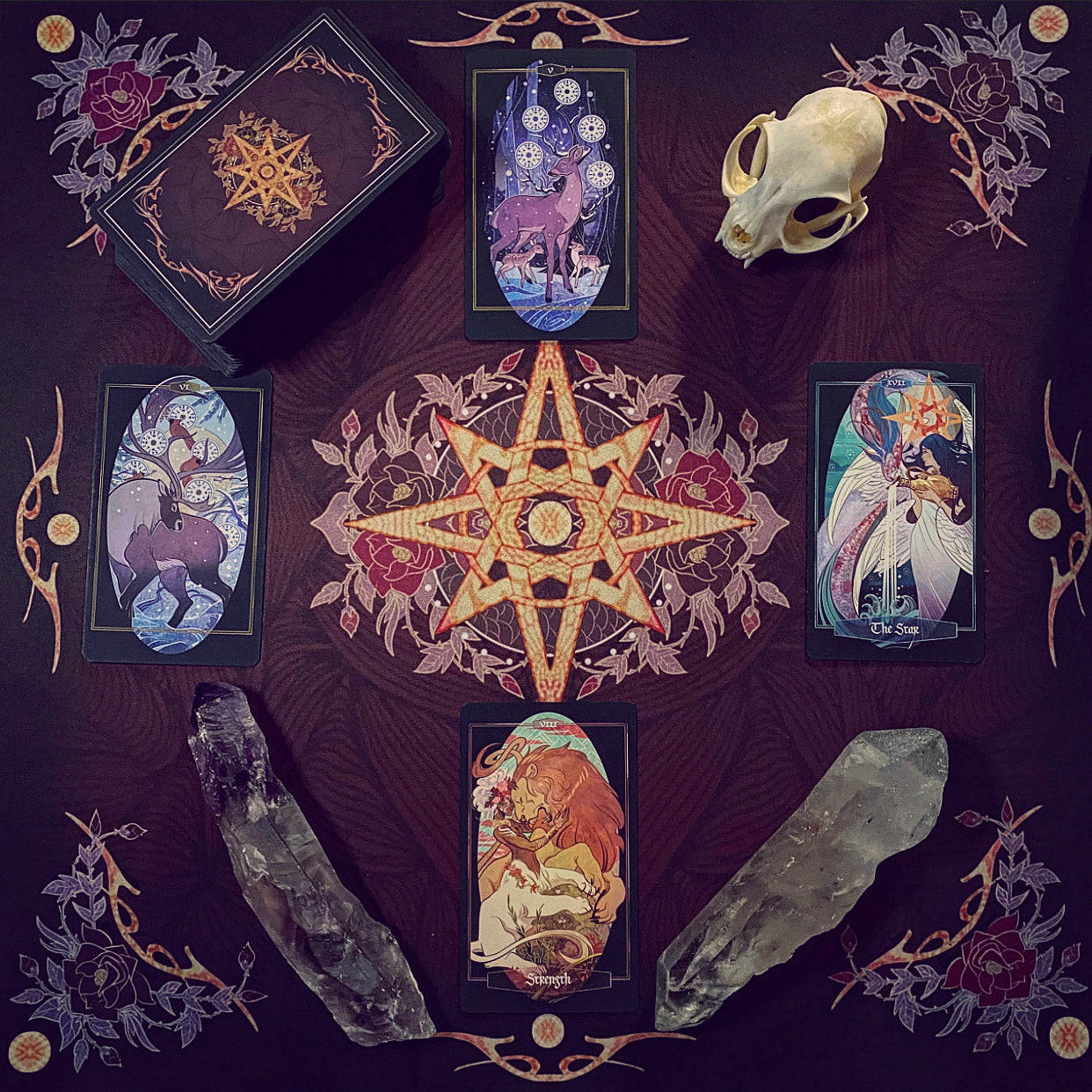 Children of Litha tarot card deck & book set- BLACK EDITION