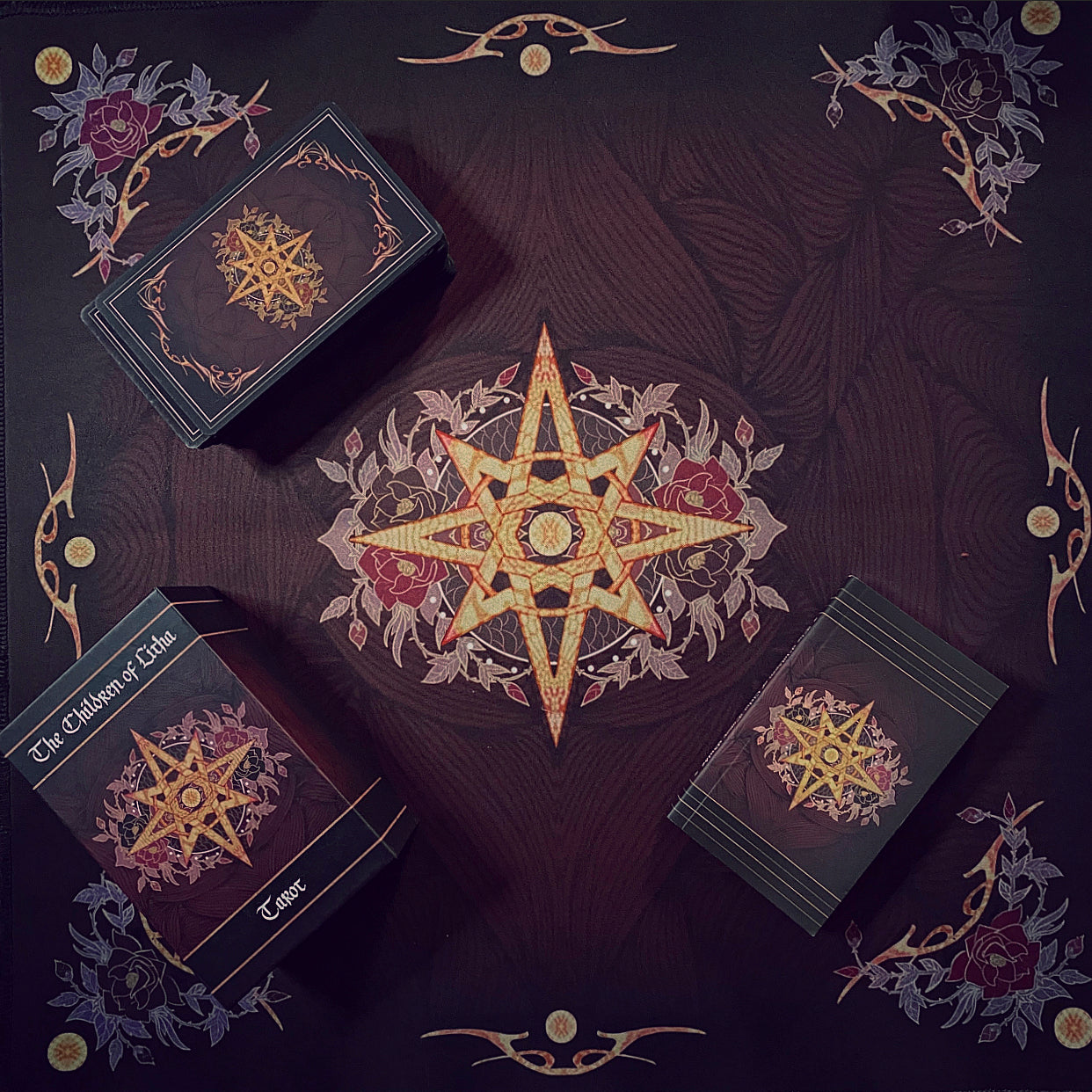 Children of Litha tarot card deck & book set- BLACK EDITION