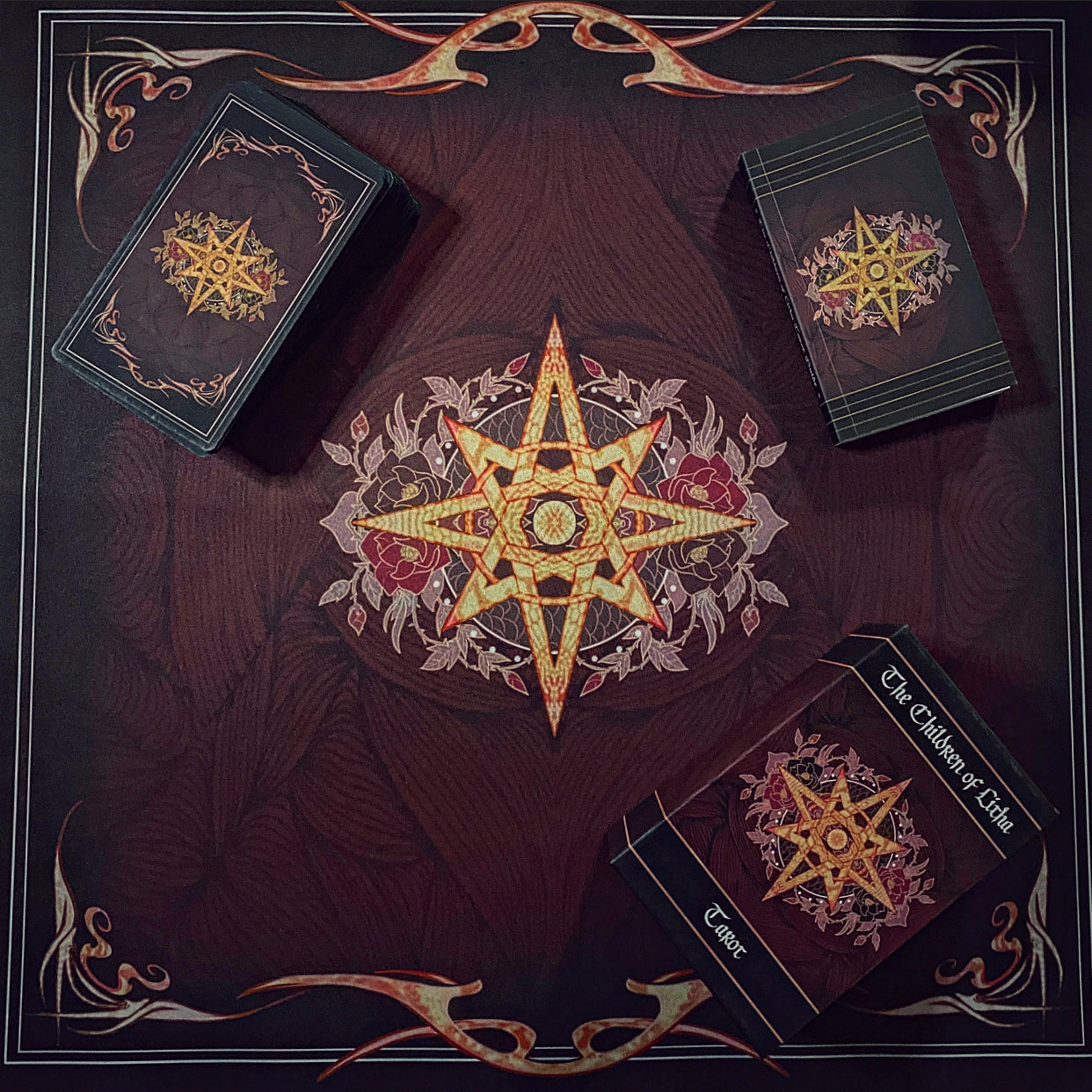 Children of Litha tarot card deck & book set- BLACK EDITION
