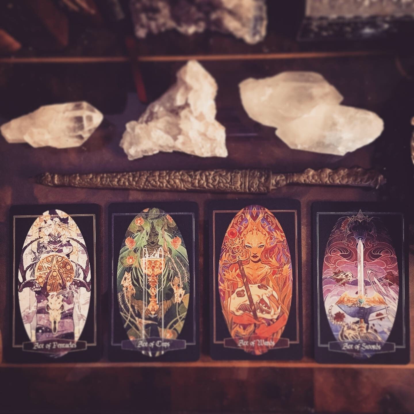 Children of Litha tarot card deck & book set- BLACK EDITION