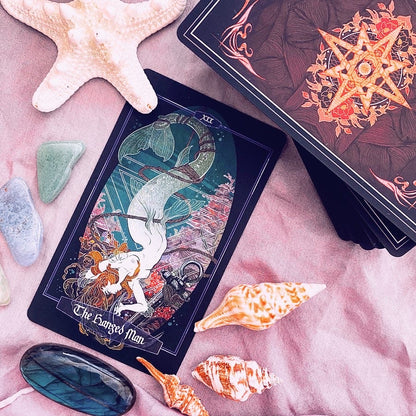 Children of Litha tarot card deck &amp; book set- BLACK EDITION