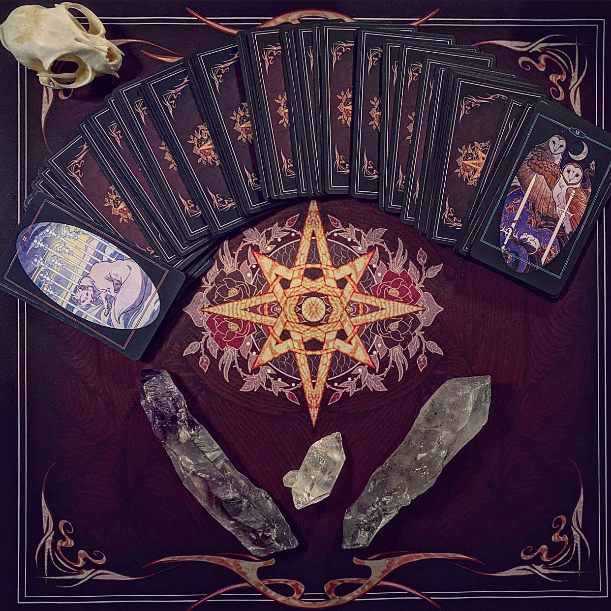 Children of Litha tarot card deck & book set- BLACK EDITION