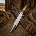 Iron Mistress Bowie Knife – D2 Steel Blade Wood Handle
