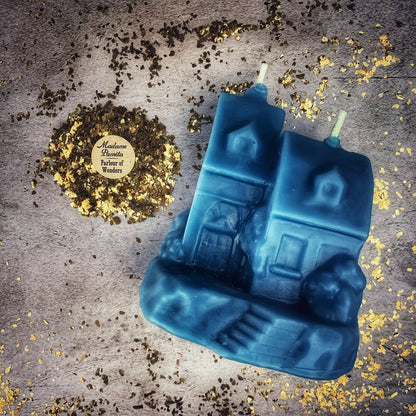 Beeswax Happy House Spell Candle - Home Protection, Harmony &amp; Blessings Magic