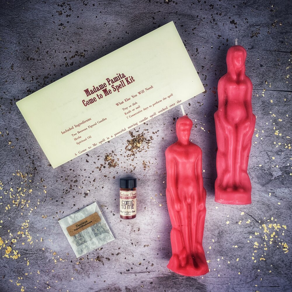 Come to Me Candle Spell Kit Male/Female - Attract Love &amp; Passion