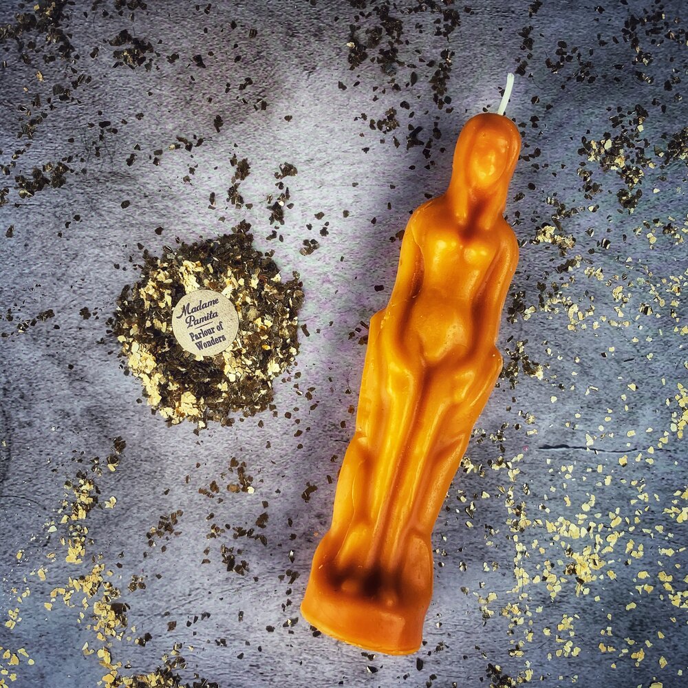 Female Figural Candle Spell Kit - Sympathetic Magic & Personal Power