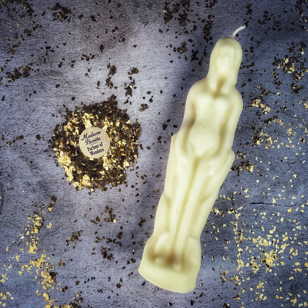 Female Figural Candle Spell Kit - Sympathetic Magic & Personal Power