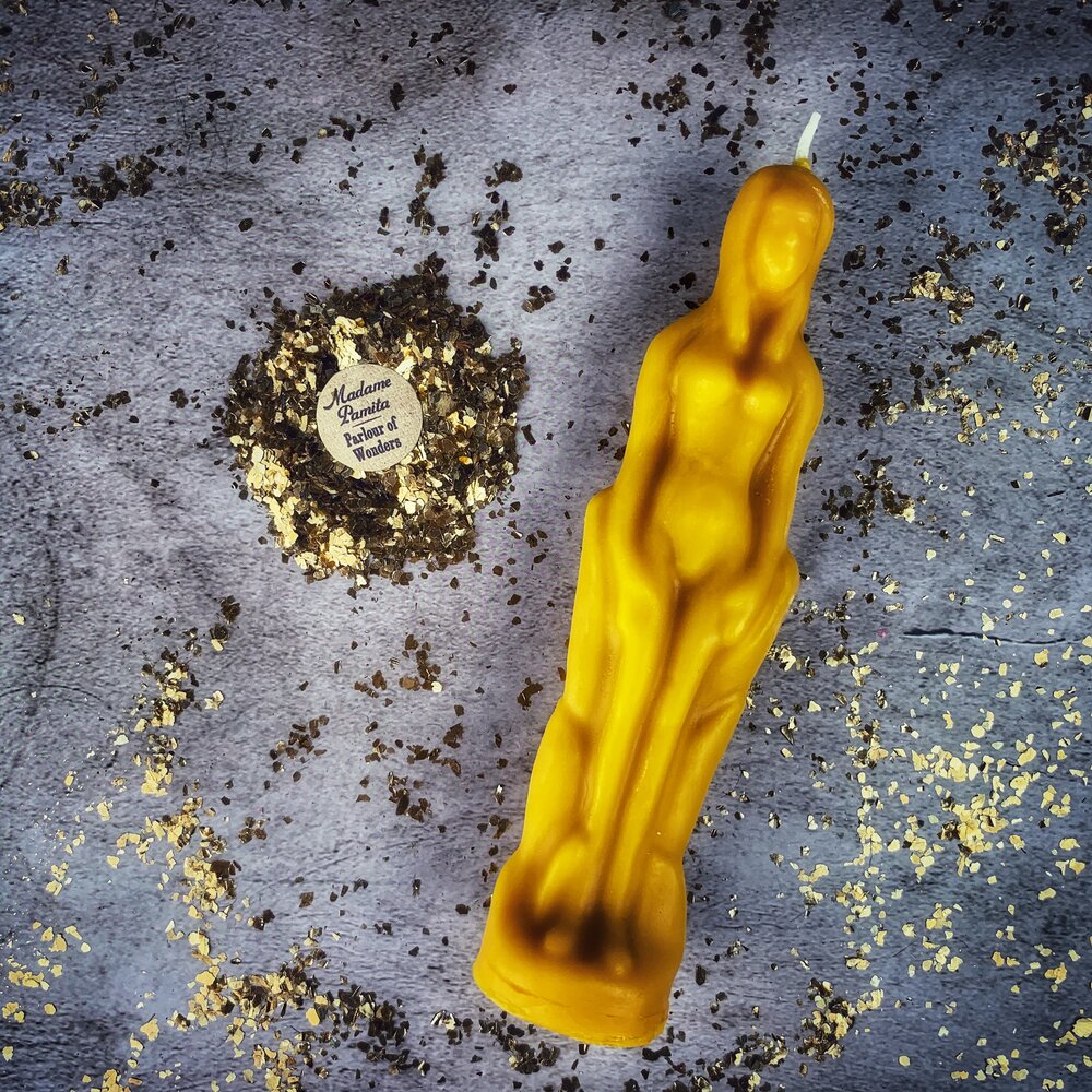 Female Figural Candle Spell Kit - Sympathetic Magic &amp; Personal Power