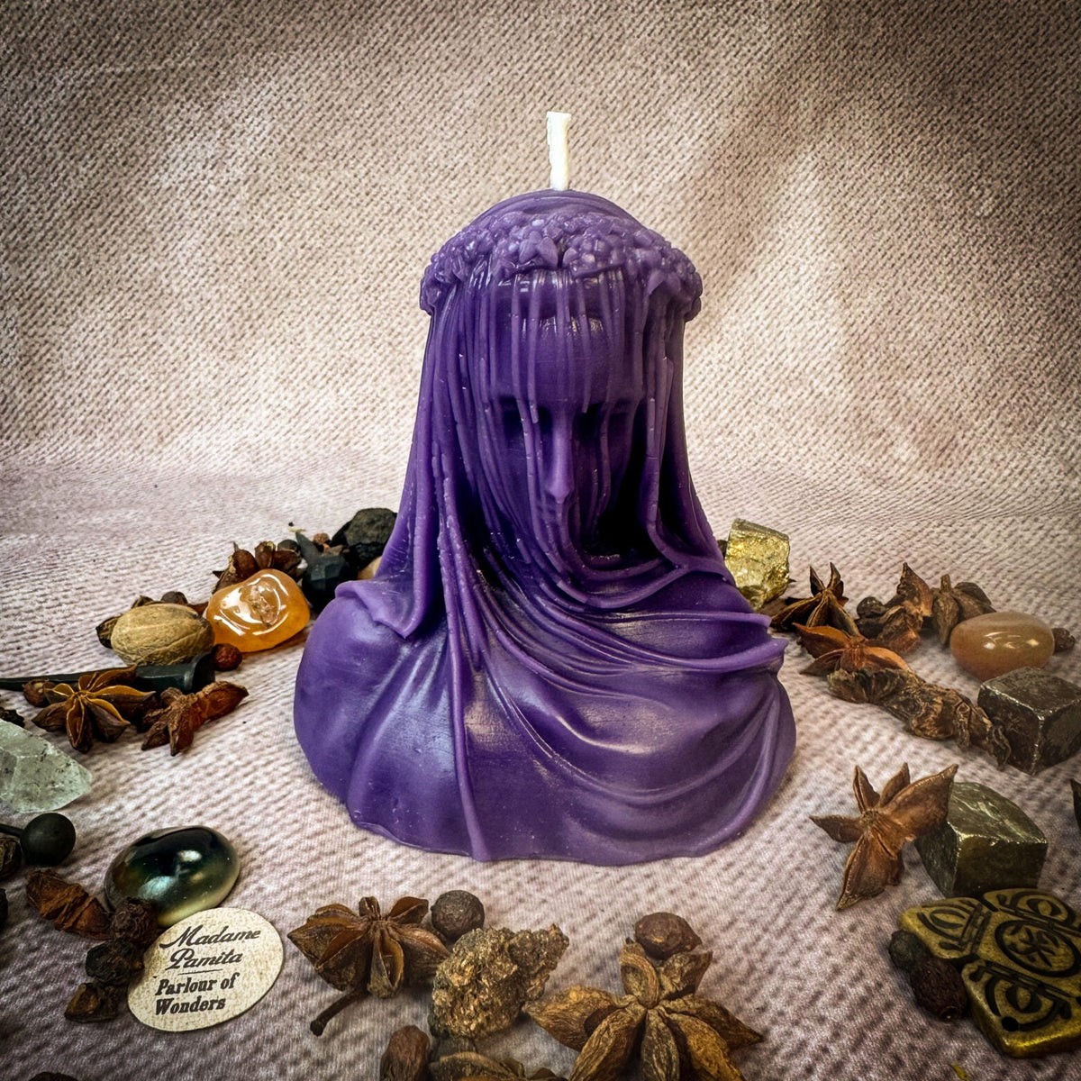 Veil of Secrets Candle Spell Kit - Truth &amp; Privacy Magic