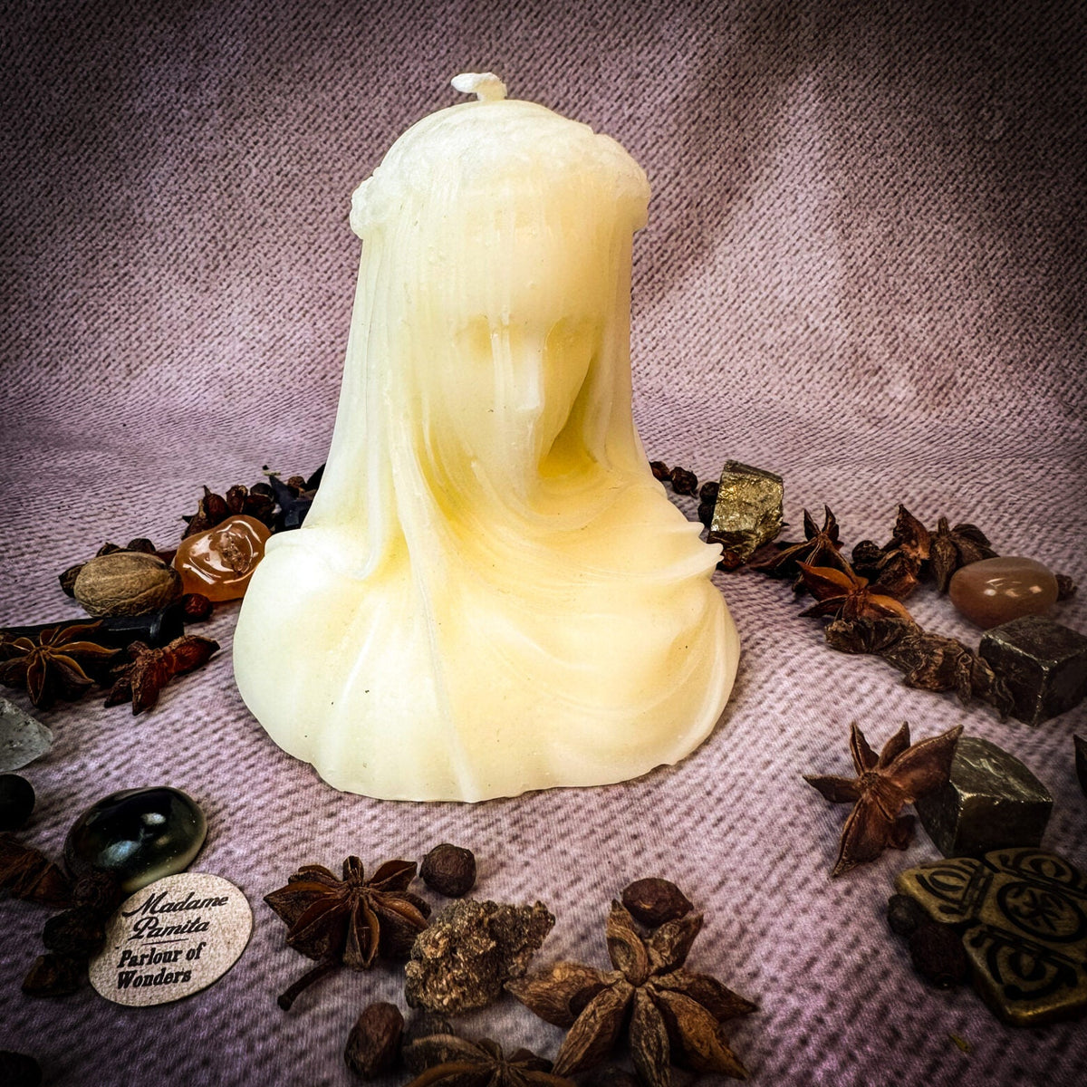 Veil of Secrets Candle Spell Kit - Truth &amp; Privacy Magic
